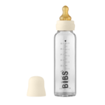 BIBS Baby Glass Bottle 225 ml steklenička za dojenčke Ivory 225 ml