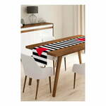 Namizni tekač 45x140 cm Black Stripes – Minimalist Cushion Covers