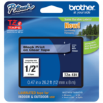 Brother Trak Brother za tiskalnike P-touch TZE131 prozoren/črn, 12 mm