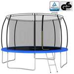 vidaXL Trampolin komplet okrogel 366x80 cm 150 kg