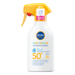 Nivea Sun Babies & Kids Sensitive Protect Spray SPF50+ zaščitna krema za sončenje za občutljivo kožo 270 ml