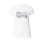 Bombažen t-shirt Armani Exchange bela barva - bela. Lahek T-shirt iz kolekcije Armani Exchange. Model izdelan iz tanke, zelo elastične pletenine.