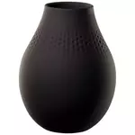 Villeroy & Boch Visoka vaza PERLE iz kolekcije MANUFACTURE COLLIER NOIR
