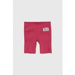Otroške kratke hlače Fila roza barva - roza. Otroški kratke hlače iz kolekcije Fila. Model izdelan iz tanke, elastične pletenine. Izjemno udoben material.
