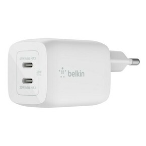Belkin Stenski polnilec Belkin GaN 65 W 2x USB-C PD PPS