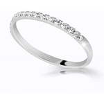 Cutie Jewellery Čudovit bleščeč prstan Z6739-10-X-2 (Obseg 58 mm) Belo zlato 585/1000