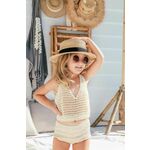 Otroška sončna očala Elle Porte bež barva - bež. Otroški sončna očala iz kolekcije Elle Porte. Model z enobarvnimi stekli in okvirji iz plastike. Ima filter UV 400.