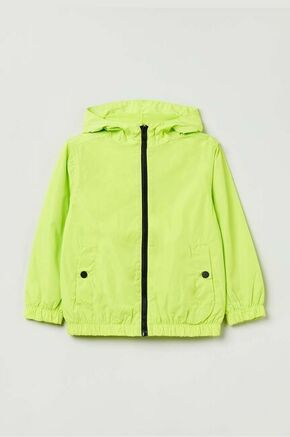 Otroška jakna OVS zelena barva - zelena. Otroški jakna iz kolekcije OVS. Nepodložen model