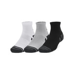 Under Armour Nogavice UA Performance Tech 3pk Qtr-GRY XXL
