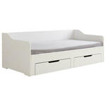 Xora POSTELJA 90/180 cm x 200 cm , leseni material bela