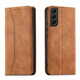 slomart magnet fancy case case za samsung galaxy s22 + (s22 plus) torbica wallet card holder brown