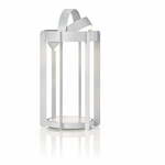 Svetlo siva zunanja LED lanterna na USB (višina 30 cm) Firefly – Zone