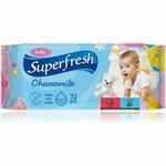 Superfresh Baby Chamomile otroški nežni vlažni robčki za občutljivo kožo 72 kos