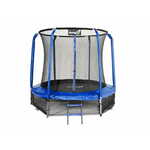 Greatstore Jumpi 252cm/8FT Maxy Comfort Modri vrtni trampolin z notranjo mrežo