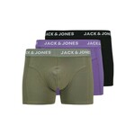JACK & JONES Boksarice 'JACROB' oliva / sivka / črna