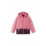 Otroška jakna Reima Teisko roza barva - roza. Otroška zimska jakna iz kolekcije Reima. Podložen model, izdelan iz materiala, ki ščiti pred mrazom in vetrom.