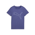 PUMA Funkcionalna majica 'TAD ESSENTIAL' indigo / bela 24064572