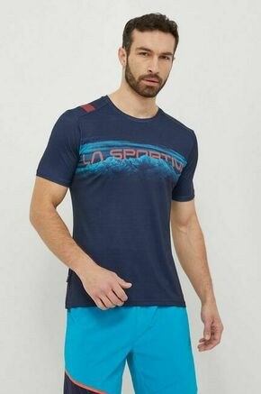 Športna kratka majica LA Sportiva Horizon mornarsko modra barva