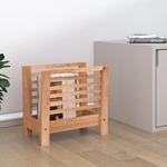 vidaXL Stojalo za revije 40x26,5x38,5 cm trdna orehovina