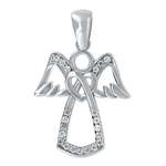 Brilio Silver Modni obesek iz srebrnega angela PENT113 srebro 925/1000