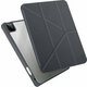 UNIQ ovitek, etui Moven iPad Pro 12,9" (2021) Protimikrobni ščitnik/črno siva