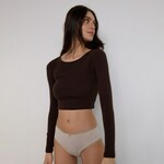 Reserved - LADIES` BRIEFS MULTI - kožna kožna 95% BOMBAŽ, 5% ELASTAN 644CR-02X