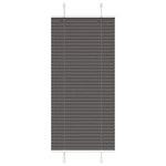 vidaXL Plisirana žaluzija črna 60x100 cm Širina tkanine 59,4 cm
