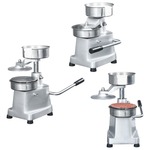Vidaxl Stiskalnica za hamburgerje s 500 papirji aluminij 10 cm