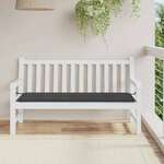 vidaXL Blazina za vrtno klop črna 150x50x3 cm oxford tkanina