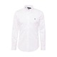 Bombažna srajca Polo Ralph Lauren moška, bela barva - bela. Srajca iz kolekcije Polo Ralph Lauren, izdelana iz enobarvne tkanine. Model iz izjemno udobne bombažne tkanine.