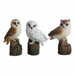 Vrtne figurice iz poliresina v kompletu 3 ks Owl – Esschert Design