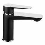 Ferro Armatura za umivalnik ADORE BLACK krom/black (črna)
