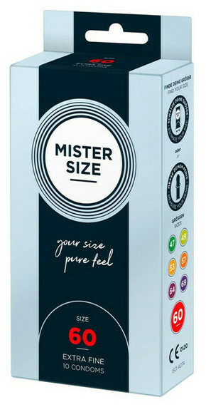 Tanek kondom Mister Size - 60 mm (10 kosov)