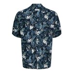 JACK & JONES Srajca 'JJEJEFF' dimno modra / nočno modra / žad / bela