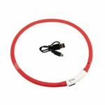 FLAMINGO led ovratnica za psa Visio Light, rdeča, 70cm, FLA 64939