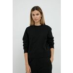 Bluza Trussardi ženska, črna barva - črna. Pulover iz kolekcije Trussardi. Model izdelan iz enobarvne pletenine.