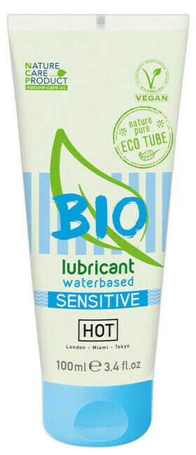 HOT Bio Sensitive - veganski lubrikant na vodni osnovi (100ml)