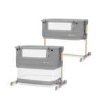 KINDERKRAFT Nastavljiva posteljica Neste grow Light Grey Full Wood