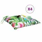 VIDAXL Blazine za stole 4 kosi večbarvne 40x40x7 cm blago