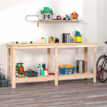 vidaXL Delovna miza 180x50x80 cm trdna borovina