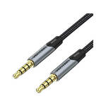 Vention avdio kabel trrs 3,5 mm moški do moški aux kabel 1 m vention baqhf siva