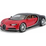 Bburago 1:18 Plus Bugatti Chiron črno / rdeča