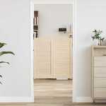 vidaXL Swing Doors Louvred Design 2-Pair 90x80 cm masivni les bor
