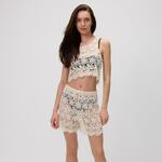 Reserved - LADIES` SHORTS - kremna kremna 100% BOMBAŽ 166CP-01X