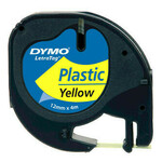 Dymo Originalni trak za LetraTag 12 mm x 4 m rumena plastika