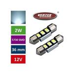 Amio avto led žarnica (sijalka) c5w 36mm 3 smd 5730 canbus 2w 2 kosa
