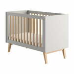 Siva otroška posteljica 60x120 cm Swing – Pinio