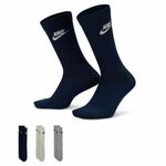 Nike Sportswear Everyday Essential Crew Socks 3-Pack White/ Black XL