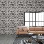 Vidaxl 3D stenski paneli temno sive opeke 11 kosov EPS