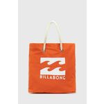 Billabong torbica - oranžna. Velika torbica iz kolekcije Billabong. Model brez zapenjanja, izdelan iz tekstilnega materiala.